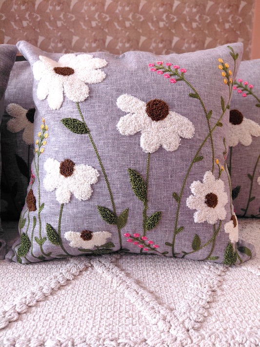 Floral Cushion Covers - Lavender