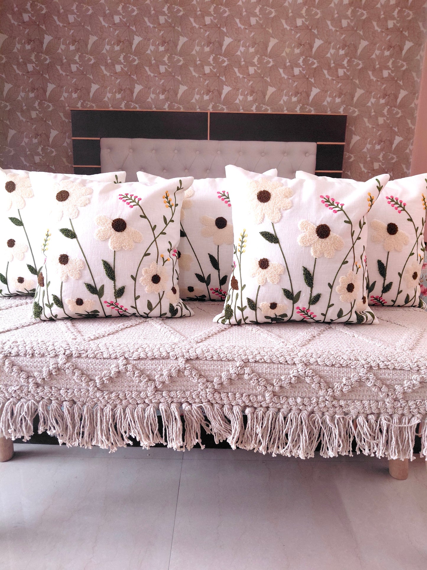 Floral Cushion Covers - Milkyway