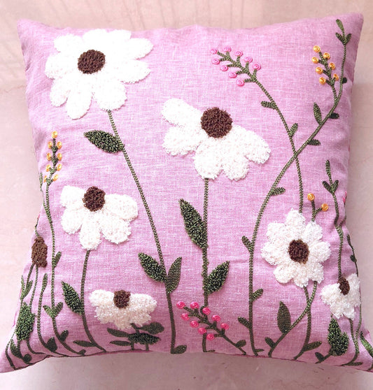 Floral Cushion Covers - Lilac