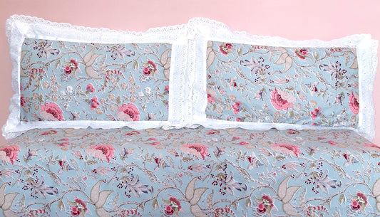 Poppy Paradise - Lace Cotton Bedsheet