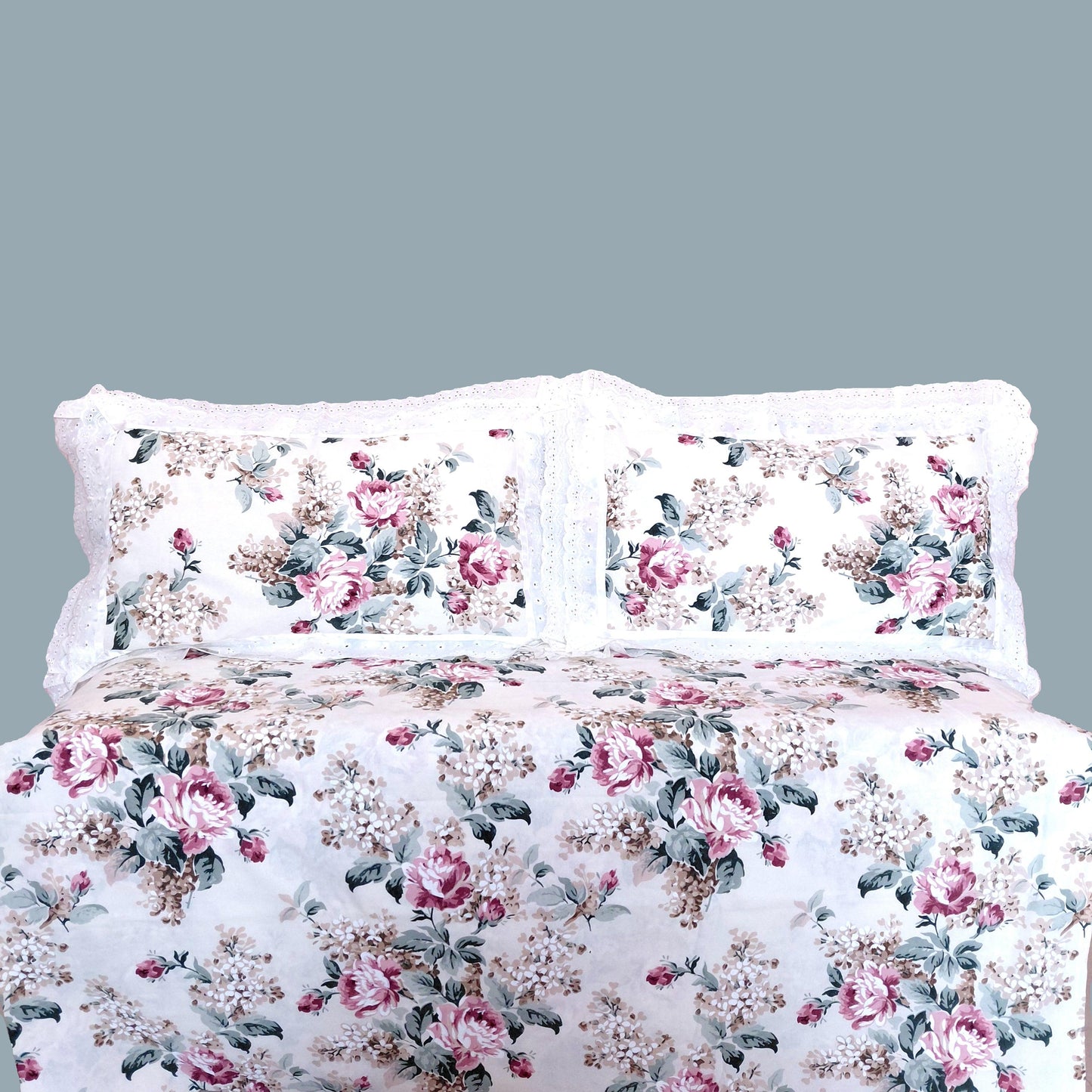 English Rose - Lace Cotton Bedsheet