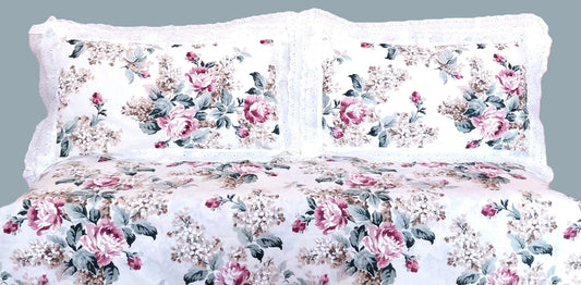 English Rose - Lace Cotton Bedsheet