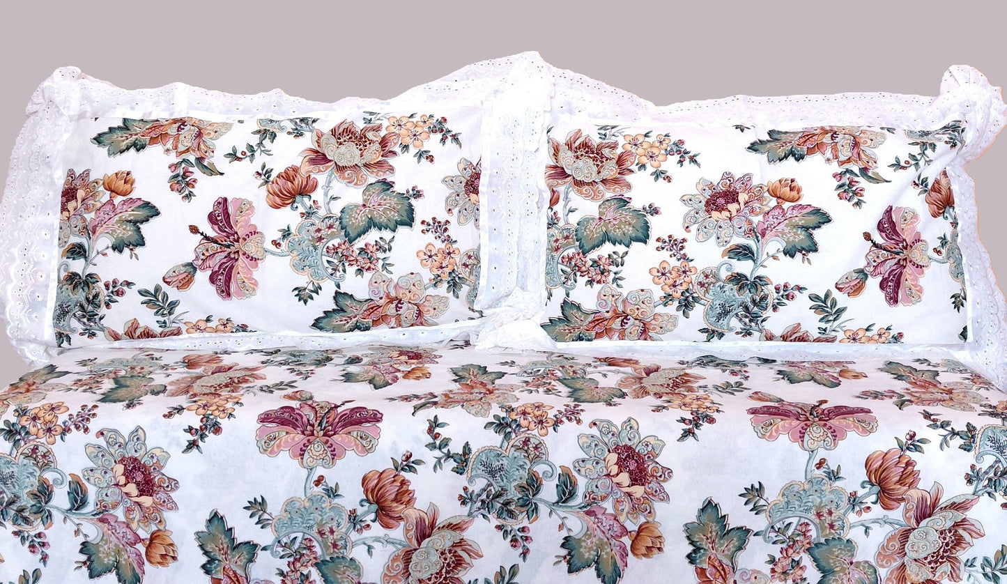 Gardenia - Lace Cotton Bedsheet