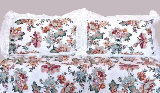 Gardenia - Lace Cotton Bedsheet