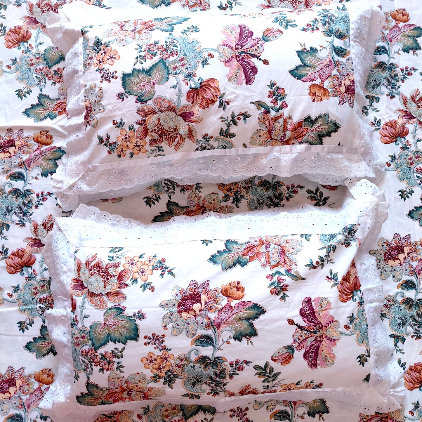 Gardenia - Lace Cotton Bedsheet