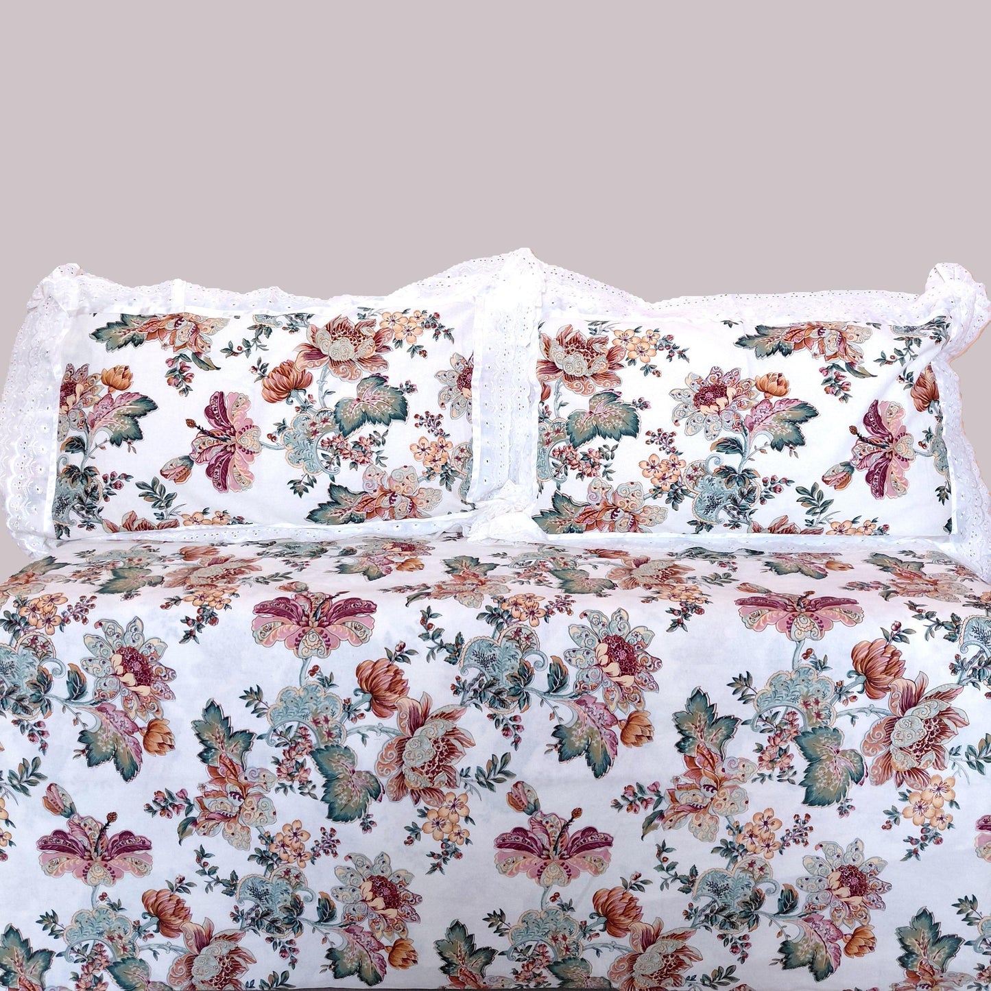 Gardenia - Lace Cotton Bedsheet